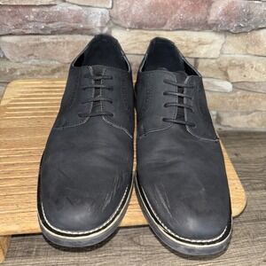 Jonsen by Milan Men's Sz 9  Faux Suede Dress Shoe~Black~ Formal~Casual~Work